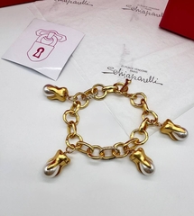 Браслет-цепь SCHIAPARELLI TOOTH с подвесками зубы