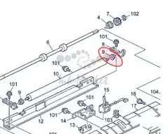 AE031024 Втулка - М4*7. оригинал (актуальный артикул: AE031024) для Ricoh
