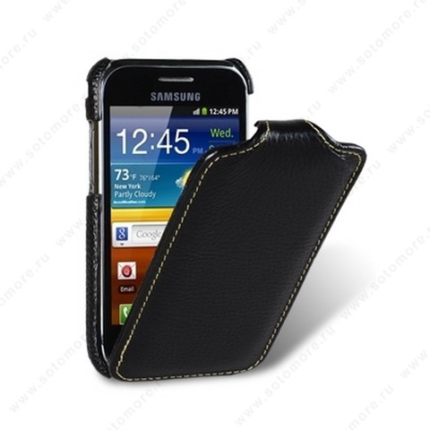 Чехол-флип Melkco для Samsung Galaxy Ace Plus S7500 Leather Case Jacka Type (Black LC)