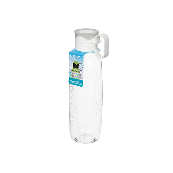 Бутылка для воды с петелькой Sistema "Hydrate", Тритан, 850 мл, цвет Белый