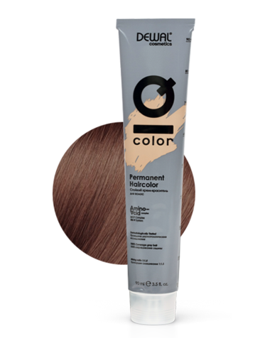 Краситель перманентный 6.35 Dark mahogany gold blonde IQ COLOR DEWAL Cosmetics, 90 мл