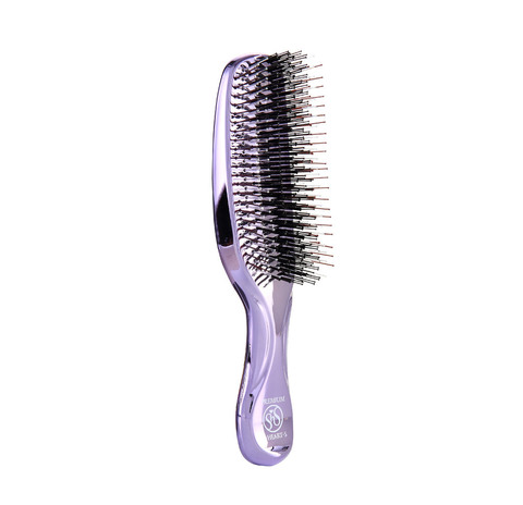 Расческа Scalp Brush PREMIUM с длинной ручкой (фиолетовый хром)