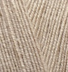 ALIZE "LANAGOLD FINE", 49% Шерсть, 51% Акрил, 100 гр, 390 м, 05 бежевый