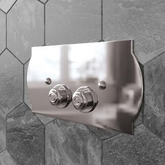 TW TW300.1cr, клавиша смыва для бачков Geberit UP320/720, 33*2,5*h17, установка со смещением вправо 14мм, материал: латунь, цвет: хром фото
