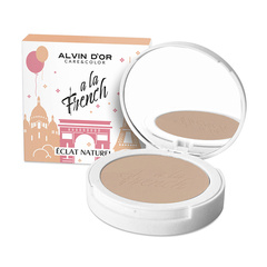 .Alvin D`or  A LA FRENCH ALF-03 Пудра  тон 00 Voile компактная фиксирующая Eclat Naturel  10g