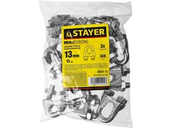 STAYER DIN 741, 13 мм, 15 шт, зажим троса (30535-13)