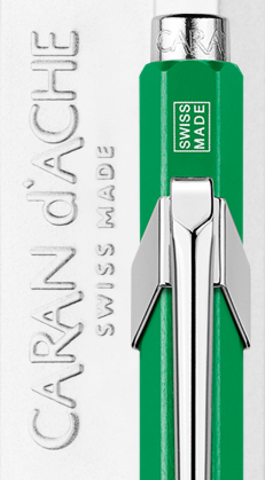 Ручка шариковая Caran d'Ache 849 Office Pop Line Metallic Green (849.712)