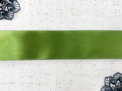 Лента атласная, ш. 4 см, 108 (31) оливка