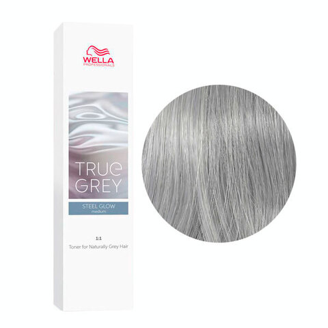 Wella Professionals True Grey Steel Glow Medium - Тонер для натуральных и седых волос