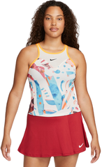 Топ теннисныйNike Court Dri-Fit Slam Printed Tennis Tank Top - coconut milk/coconut milk/sundia