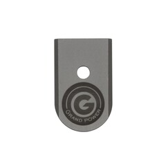 Пятка магазина GP с гравировкой логотипа Grand Power матовая стальная
