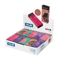 Pozan/ластик/Box 20 plastıc erasers mılan 320 copper