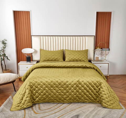 Покрывало 240x260 Sofi De MarkO Лея горчичное