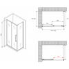 Abber Schwarzer Diamant AG30120BMH-S80BM Душевой уголок, 120x80x195