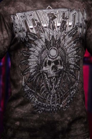 Affliction | Футболка мужская HEADHUNTER TOUR A20170 принт спереди