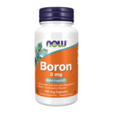 Бор 3 мг, Boron 3 mg, Now Foods, 100 капсул 1