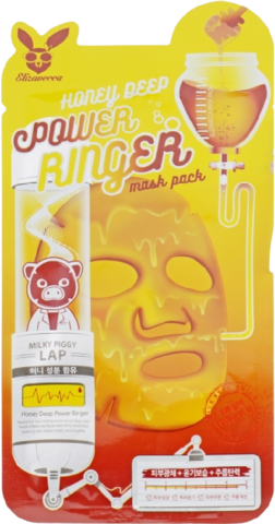 Elizavecca Тканевая маска с медом Power Ringer Mask Pack Honey Deep