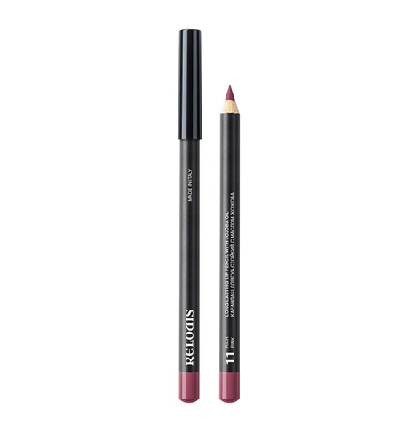 Карандаш для губ стойкий с маслом жожоба тон 11 rich pink Италия Relouis