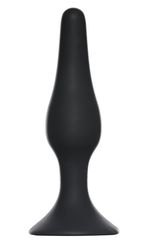 Чёрная анальная пробка Slim Anal Plug XL - 15,5 см. - 