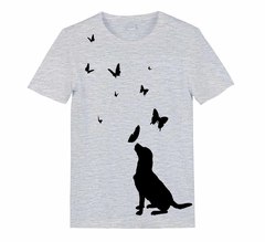 Футболка "Ретривер и бабочки" детская