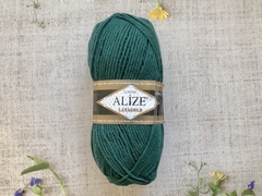 Пряжа ALIZE "Lana Gold Classic". 426 сосновый зеленый