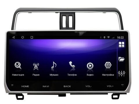 Магнитола Toyota Land Cruiser Prado 150 (2018+) Android 10 6/128GB QLED DSP 4G модель ZH-009