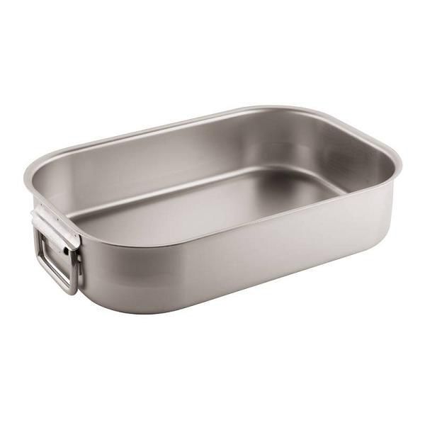 Лоток для жарки 60х35см h9см, с ручками, нерж.сталь 11941-60