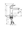 Hansgrohe Logis 71252670 Смеситель для раковины (чёрный матовый)