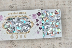 Стразы пришивные хрусталь, d 16 мм, AB