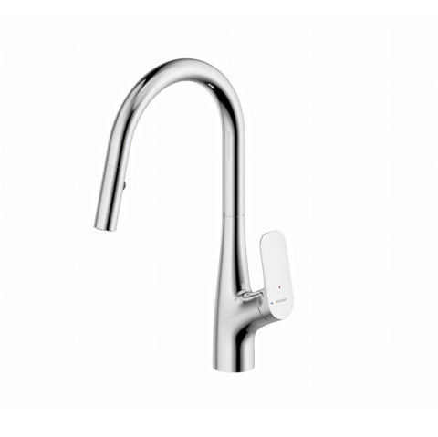 Смеситель для кухни Bravat Joyful с одной рукояткой (выдвижной), хром (F7428563CP-ENG)