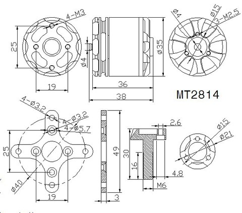 T-Motor MT2814 KV710