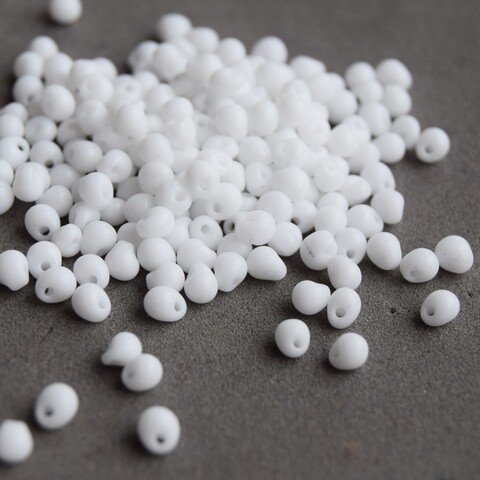 DP-0402 Бисер Миюки дропс /Miyuki drops White Opaque