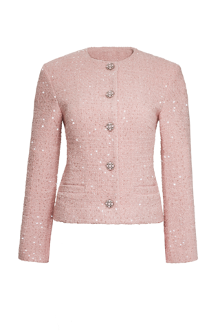 “Summer sparkle” Жакет из твида с длинным рукавом