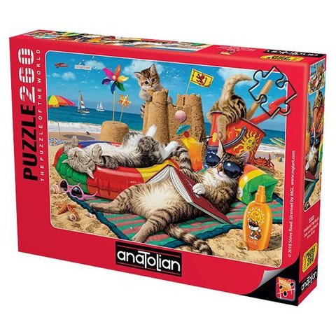 Puzzle Kedilerin Plaj Keyfi. Cats on the Beach 260 pcs