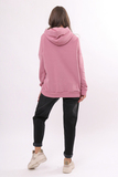 Утепленное худи для беременных и кормящих 14314 темно-розовый