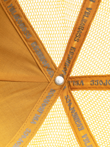 Бейсболка с сеткой «Великая Россия» горчичного цвета с 3D вышивкой лого / Распродажа