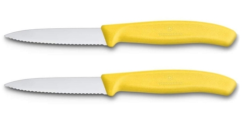 Набор ножей кухонных Victorinox Swiss Classic (6.7636.L118B) компл.:2шт желтый блистер