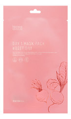 Тканевая маска с экстрактом свёклы TENZERO Day 1 Mask Pack Beet Day