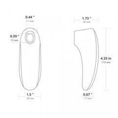 Вакуумный клиторальный стимулятор Tenera Air Lovense (управление через приложение)