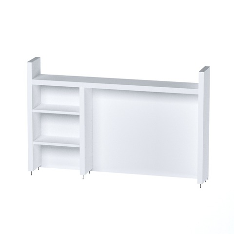 Надстройка для стола письменного КОМПИ, 105х17х65, белый