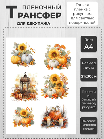 0175 Пленочный трансфер для декупажа формат А4, ProArt