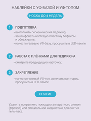 Набор Наклейки для педикюра 