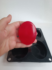 Силиконовая форма Овалы с закруглением 4шт