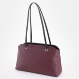 Сумка Саломея 620 гладкий бордо + черный