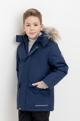 куртка  для мальчика  ВК 36103/4 ГР ( 98-122)