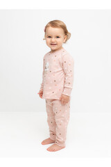 пижама  для девочки  К 1621/дымчатая роза,цв.шарики