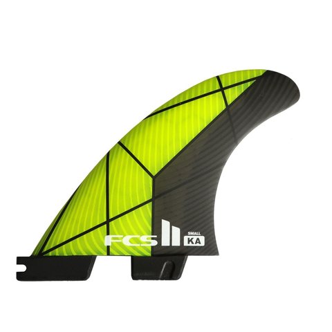 FCS II KA PC Tri Retail Fins Grey/Yellow Medium