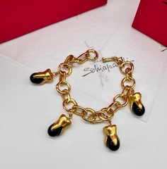 Браслет-цепь SCHIAPARELLI TOOTH с подвесками зубы