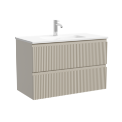 Sancos SNR80/39CE Тумба подвесная SANCOS Snob R 790х390х500, c двумя ящиками оснащенными доводчиками, Beige Soft , арт.SNR80/39CE фото