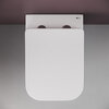 Ceramica Nova Metric CN3007 Подвесной унитаз c ультра тонким сидением с функцией плавного закрытия, цвет: белый